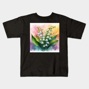 Lily of The Valley Flower Kids T-Shirt